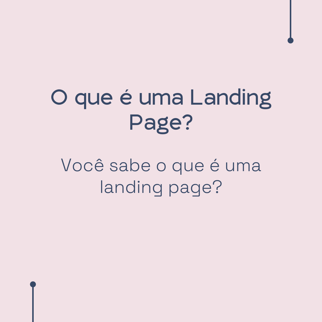 O que é landing page