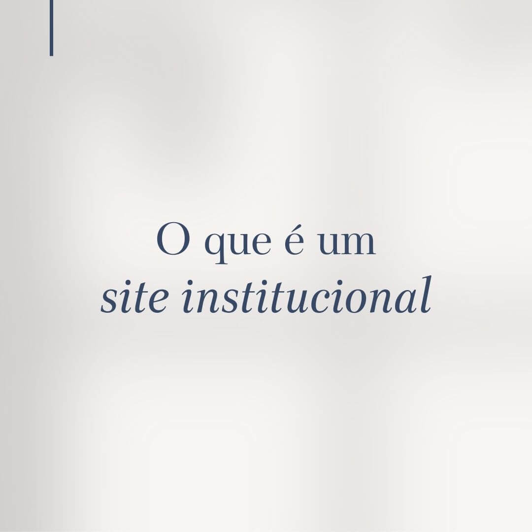 Site institucional